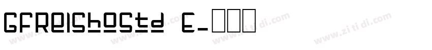 GFReishoStd E字体转换
